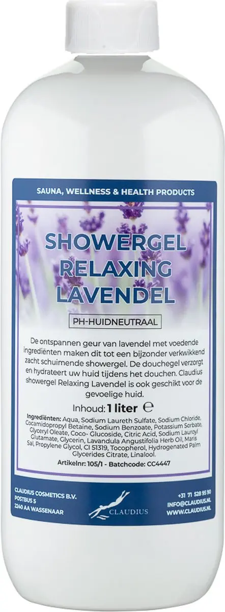 Splashbox Cosmetics Claudius Douchegel 1L - Lavendel
