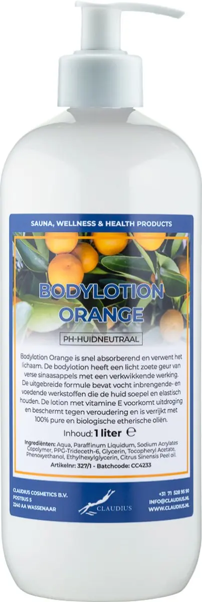 Splashbox Cosmetics Bodylotion Orange 1L