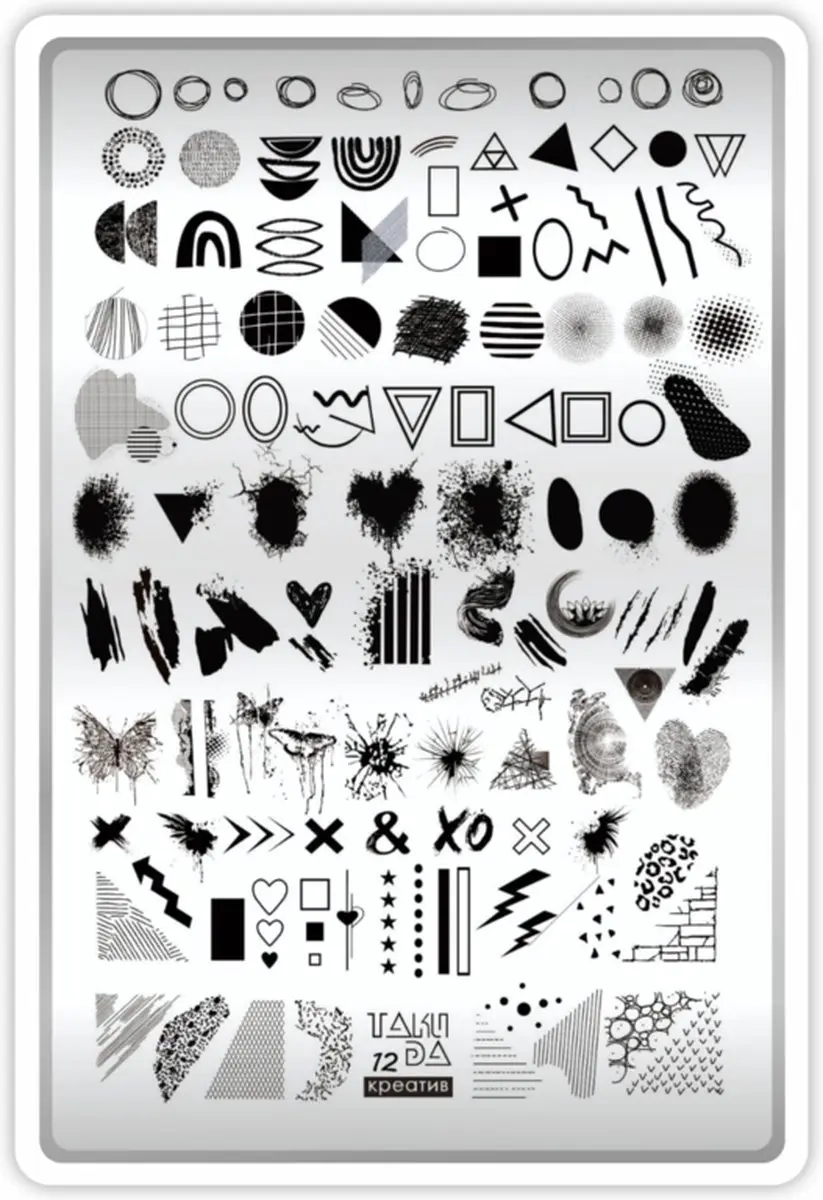 Korneliya Takida Stempelplaat 12 CREATIVE - 12 Stuks