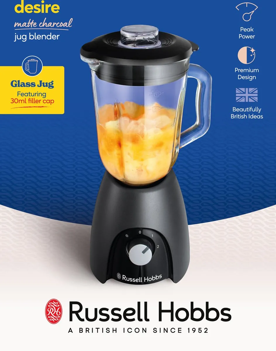 Russell Hobbs Desire Blender 650W - 1,5L Zwart