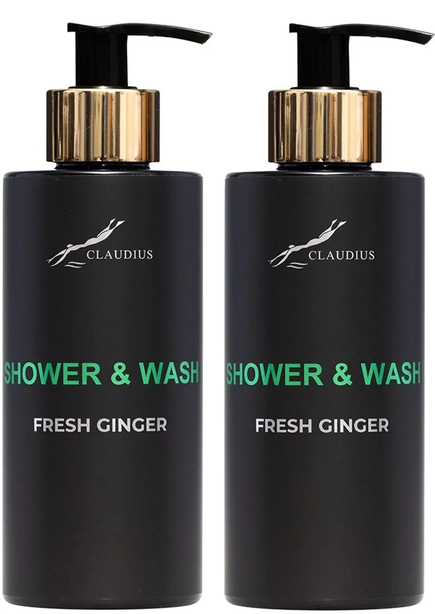 Splashbox Cosmetics Shower & Wash Fresh Ginger 300ml - 2 Stuks