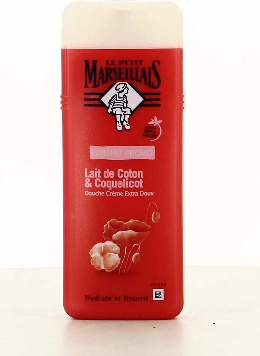Le Petit Marseillais Douchegel Katoenmelk & Papaver 400ml