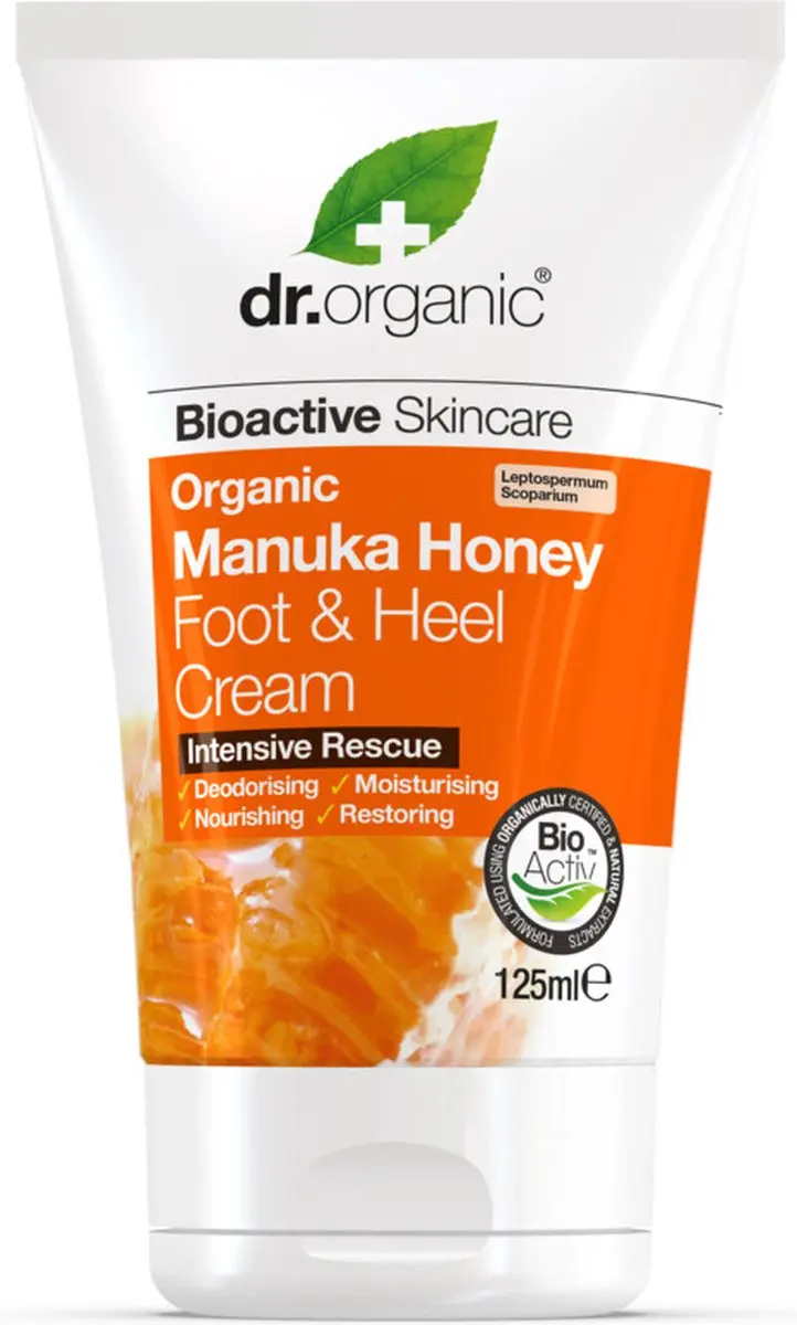 Dr. Organic Manuka Honing Voetcrème 125ml
