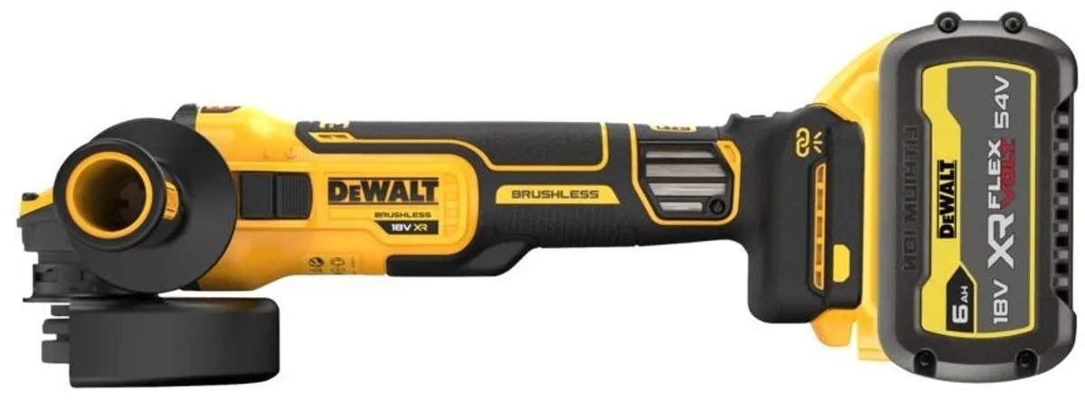 DeWalt DCG409VST1 Accu Haakse Slijper 125mm 18V - 6 Snelheden