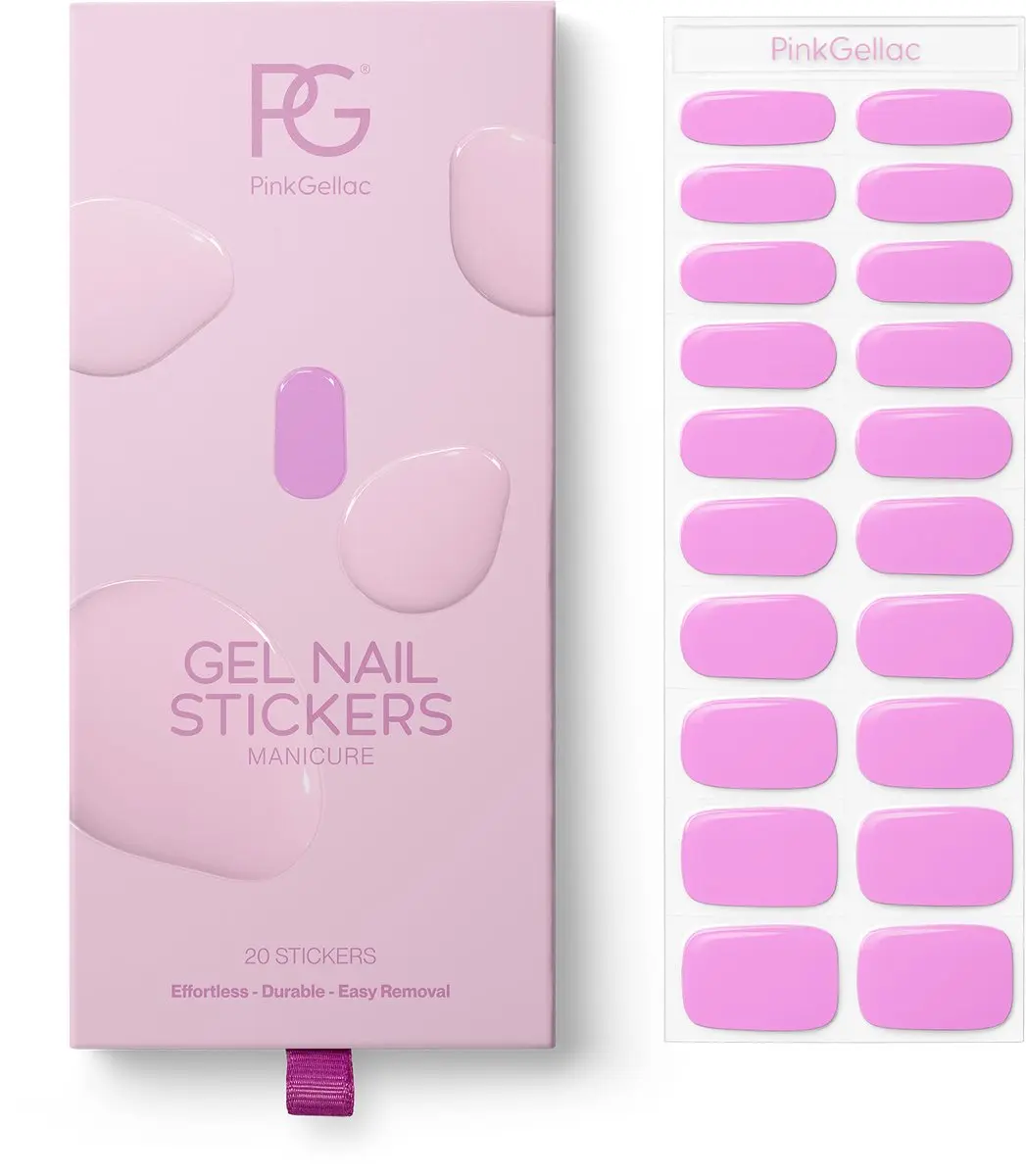 Pink Gellac UV Nagelstickers Sweet Lilac 0029 - 20 Stuks