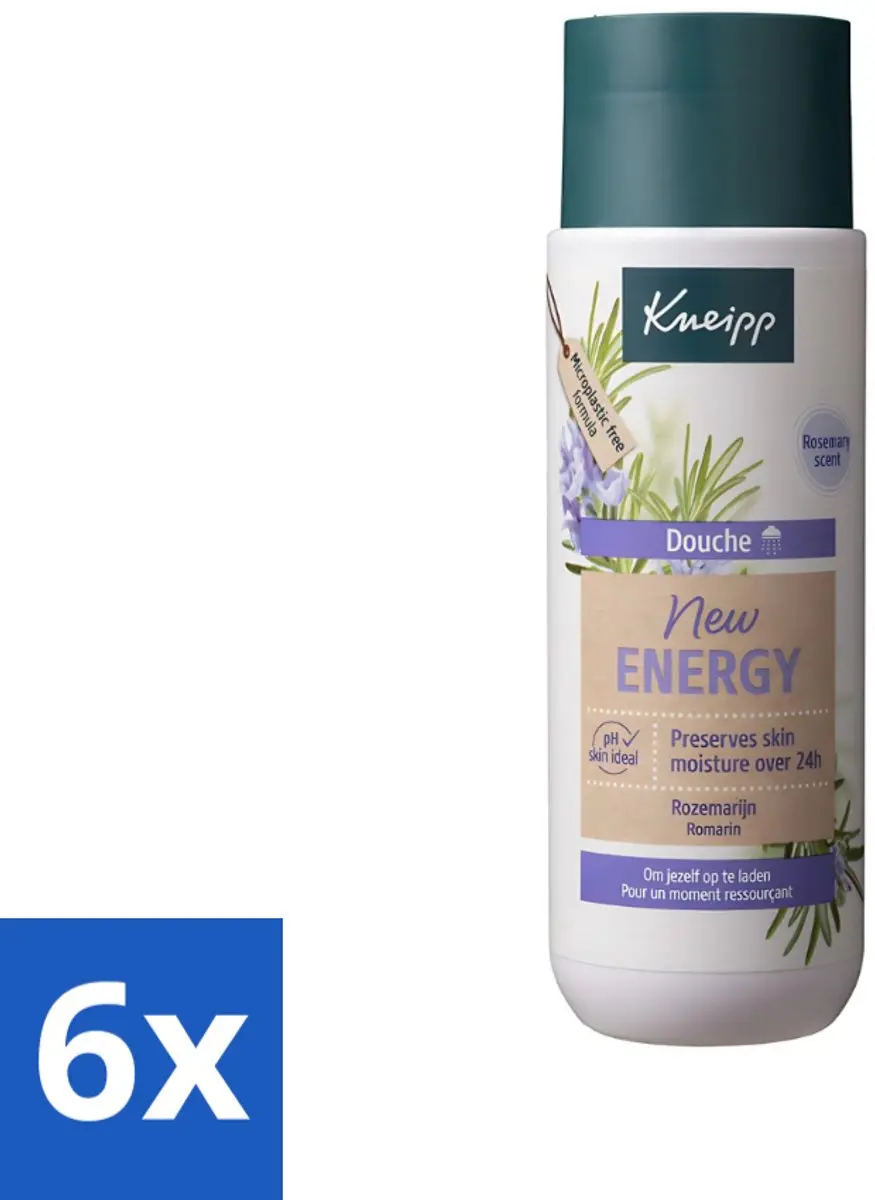 Kneipp New Energy Douchegel 200ml - 6 Stuks