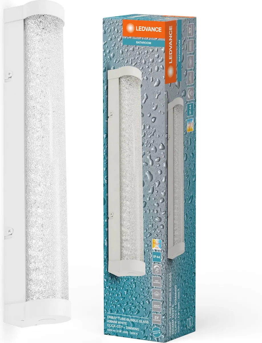 LEDVANCE ORBIS Tube Bubble Glass Wandlamp 9W