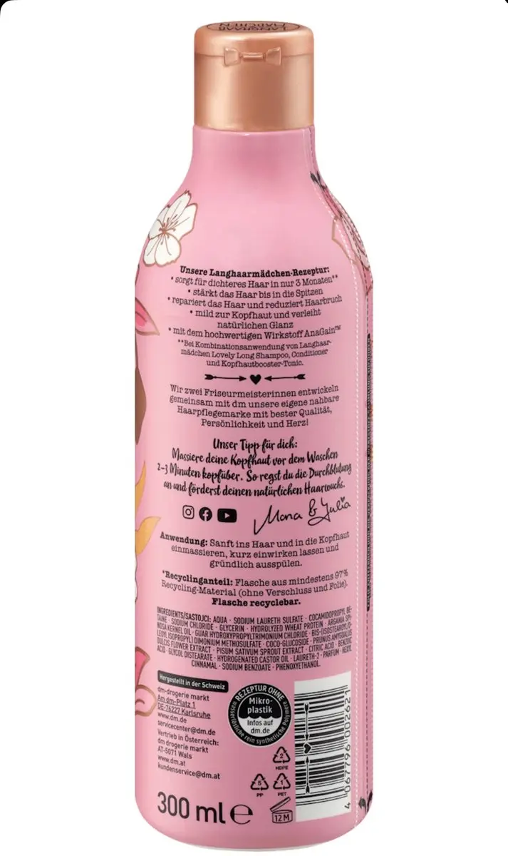 Balea Langhaarmädchen Shampoo Lovely Long 300ml