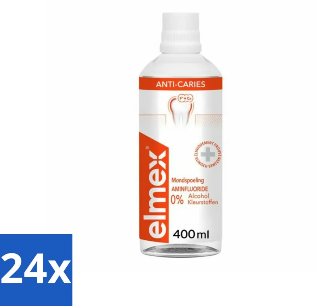 Elmex Anti-Cariës Mondspoeling 400ml - 24 Stuks