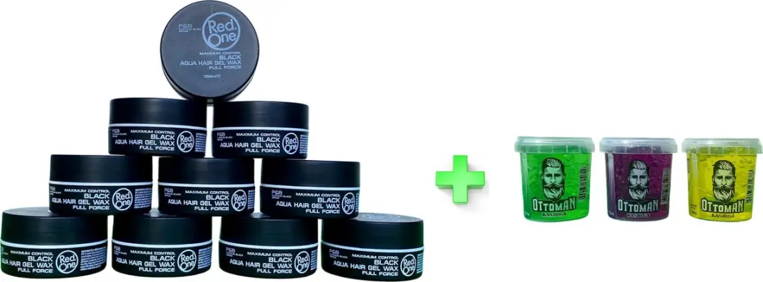 Red One Aqua Hair Wax 150ml & Ottoman Hair Gel 150ml