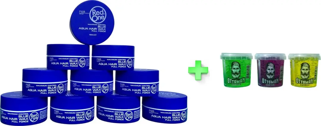 Red One Aqua Hair Wax 150ml & Ottoman Hair Gel 150ml