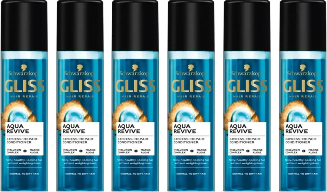 Gliss Kur Anti-Klit Spray Aqua Revive - 6x200ml
