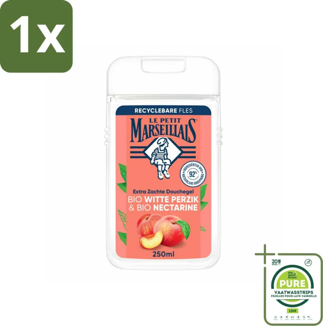 Le Petit Marseillais Douchegel Bio Perzik & Nectarine 250ml