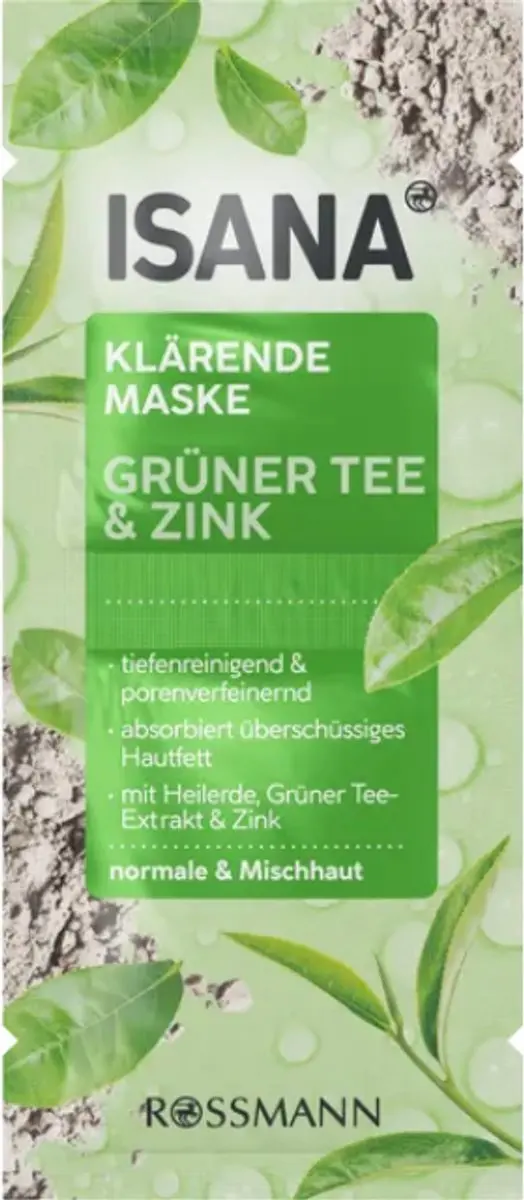 Isana Gezichtsmasker Bundel - 5 Stuks (Retinol/Hyaluron/Klei) - 80ml