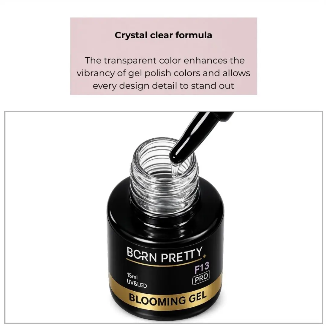 Born Pretty Blooming Gel Nagellak 10ml - Transparant