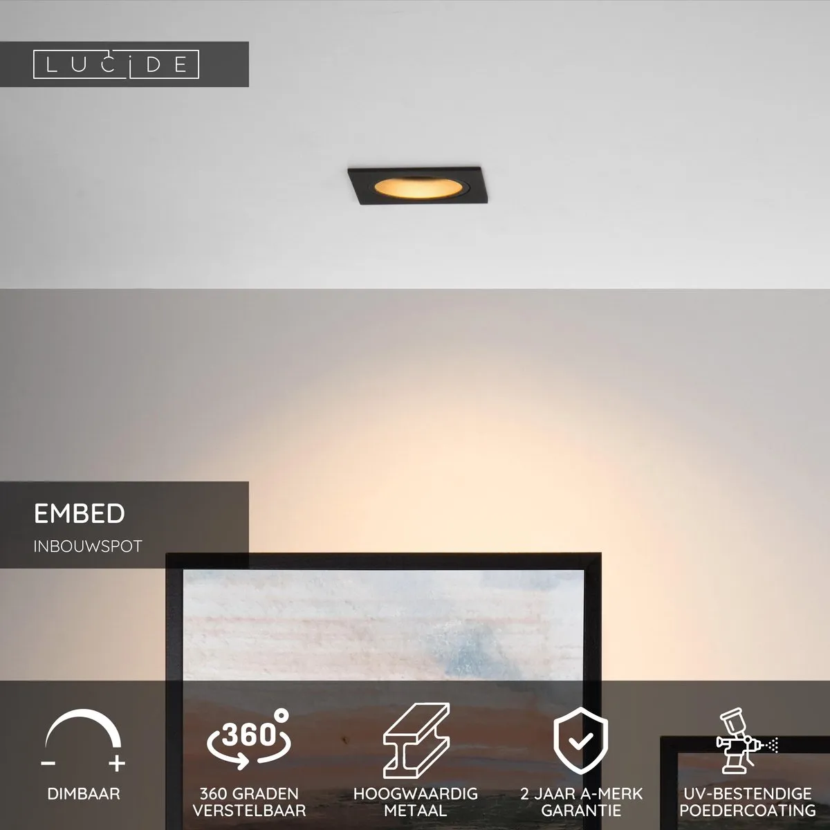 Lucide EMBED Inbouwspot GU10