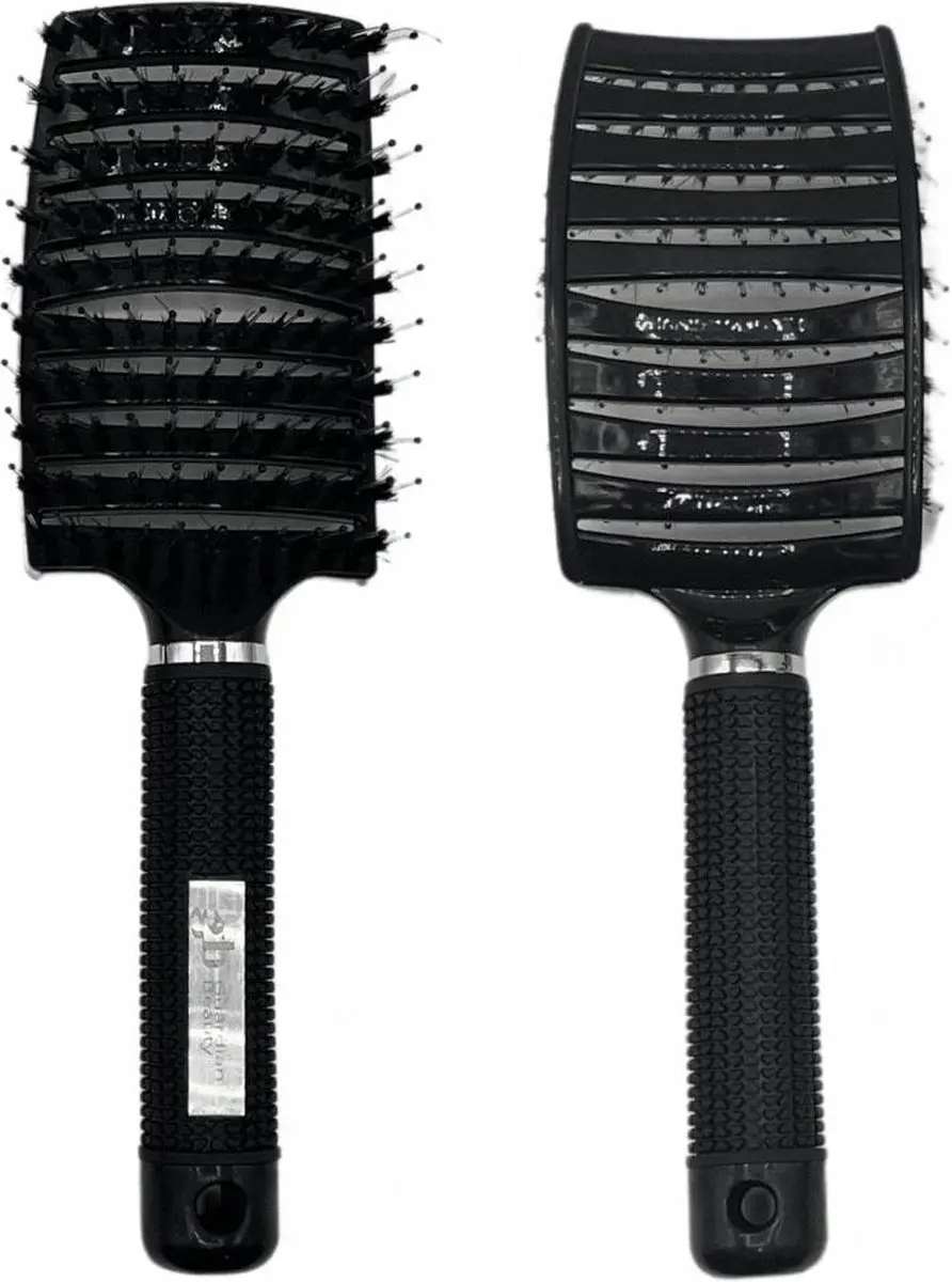Guardian Beauty Anti Klit Haarborstel - 3 Stuks - Zwart