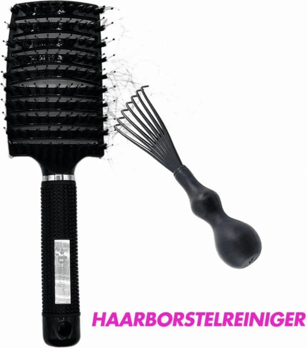 Guardian Beauty Anti Klit Haarborstel - 3 Stuks - Zwart