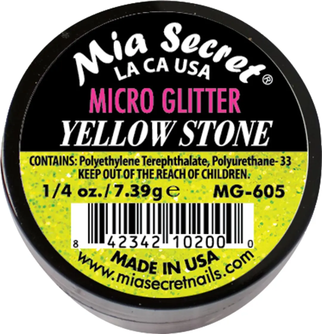 Mia Secret Micro Glitter Acrylpoeder Geel