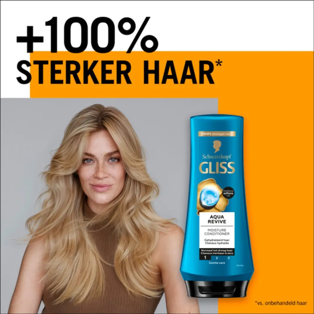 Gliss Aqua Revive Conditioner - 3x200ml