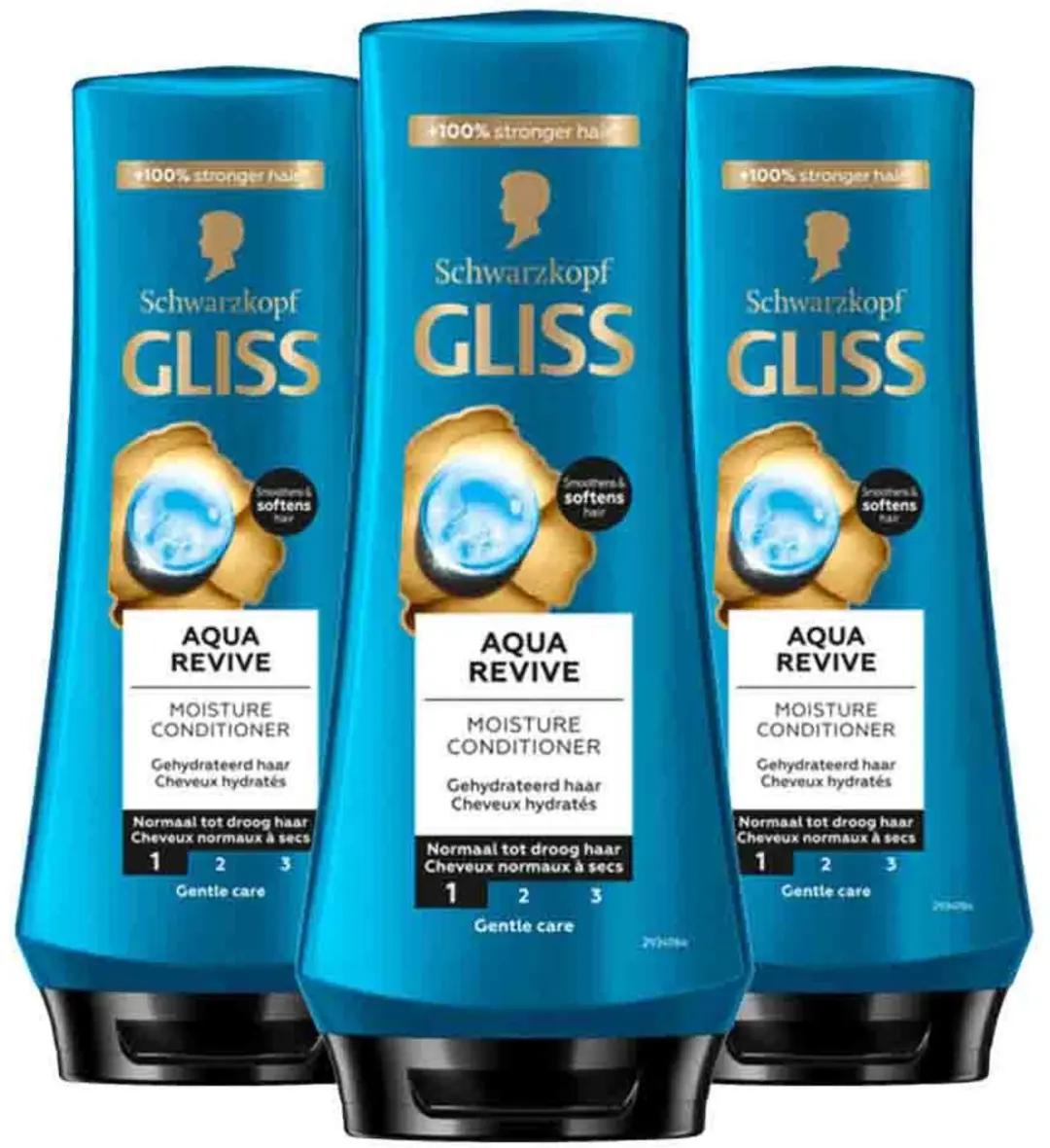 Gliss Aqua Revive Conditioner - 3x200ml