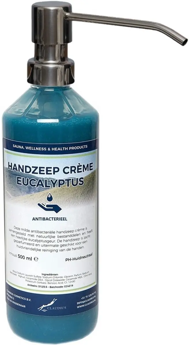 Splashbox Cosmetics Handzeep Crème Eucalyptus 500ml