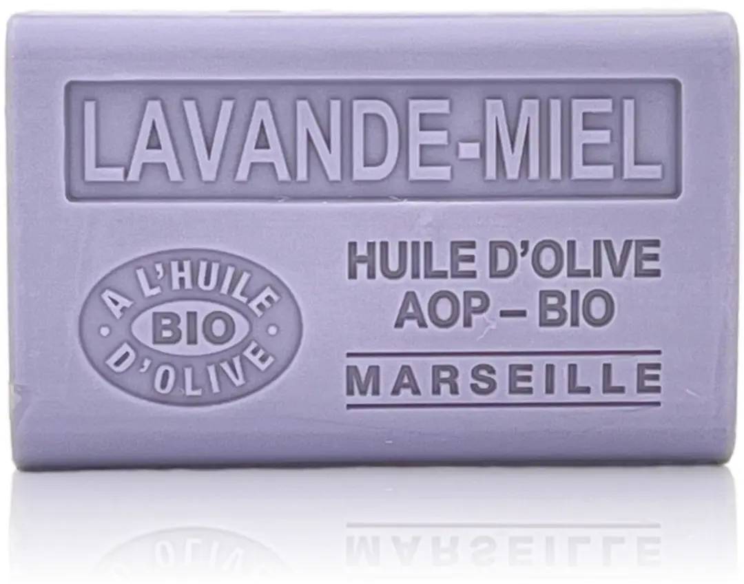 Savon de Marseille Biologische Olijfzeep Lavendel/Honing - 4x125g