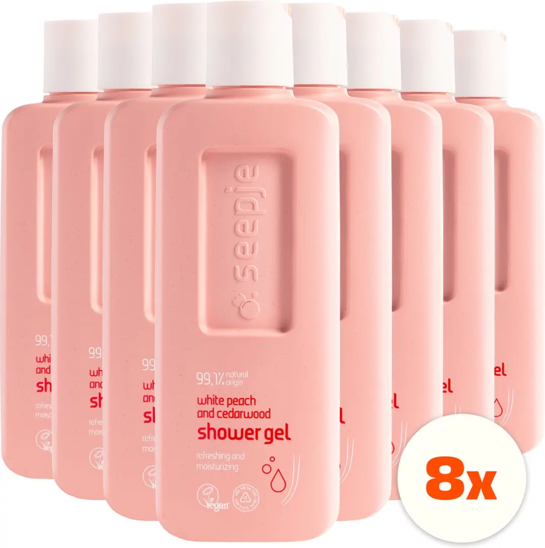 Seepje Witte Perzik & Cederhout Douchegel - 6x300ml