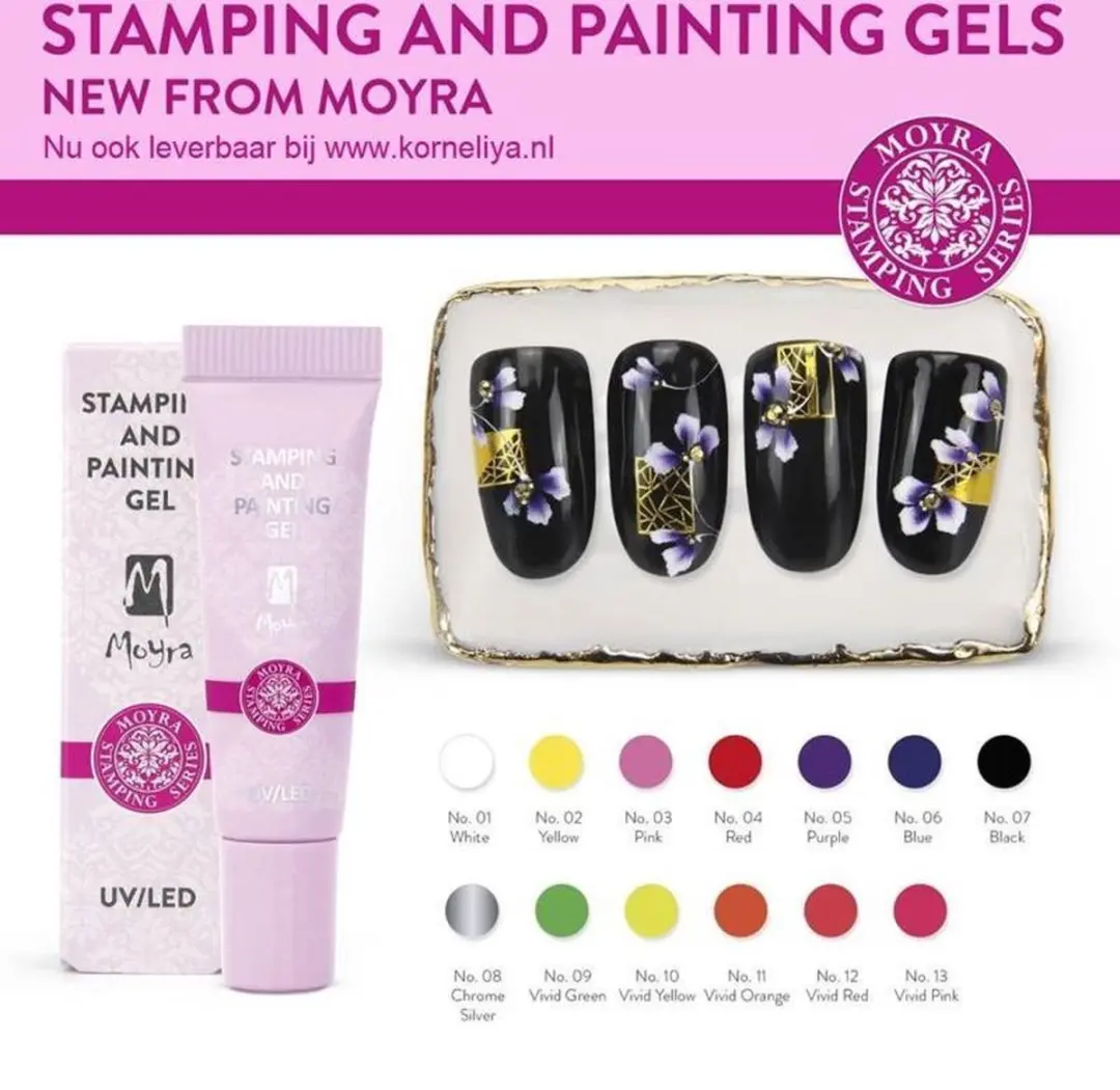 Moyra Stamping Gel No.08 Zilver Chrome 7g