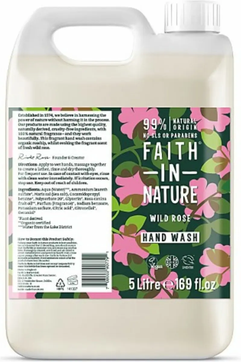 Faith In Nature Wilde Rozen Handzeep 5L