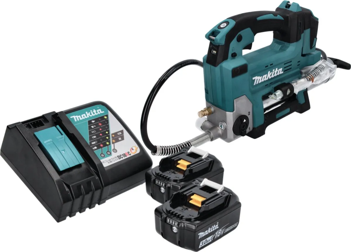 Makita DGP 180 RF Accusmeerpistool 18V - 690 bar - 2x 3.0Ah - afbeelding 2 van 5