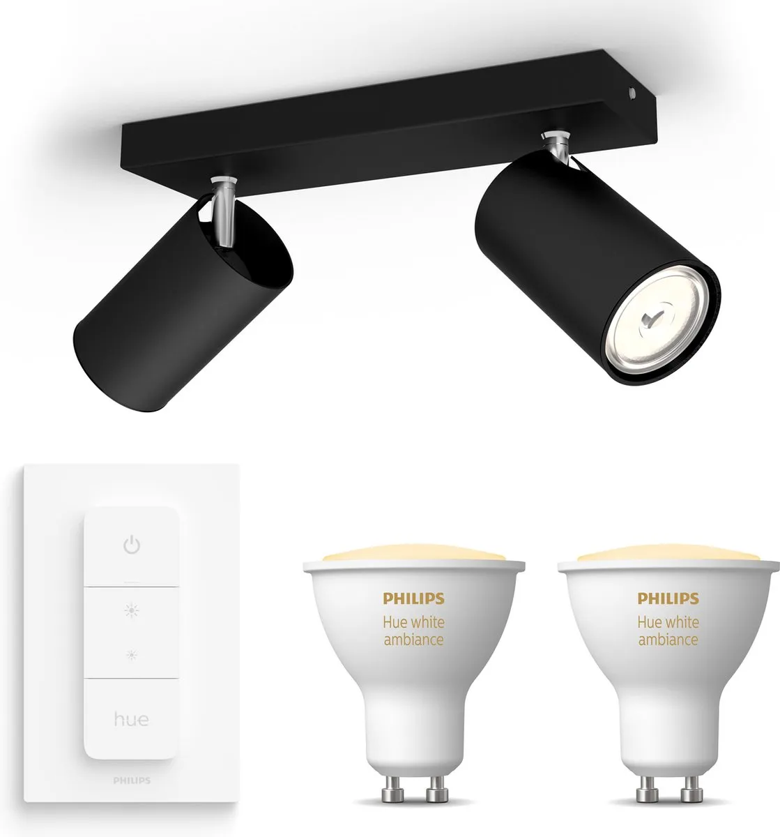 Philips Hue Kosipo Opbouwspot Zwart