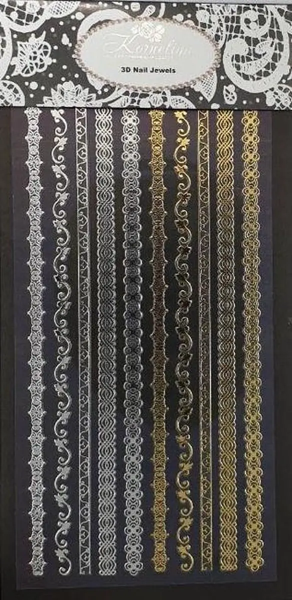 Korneliya 3D Nail Jewels XL10 Lace Lines