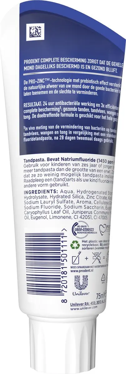 Prodent Tandpasta Complete Bescherming 12x75ml