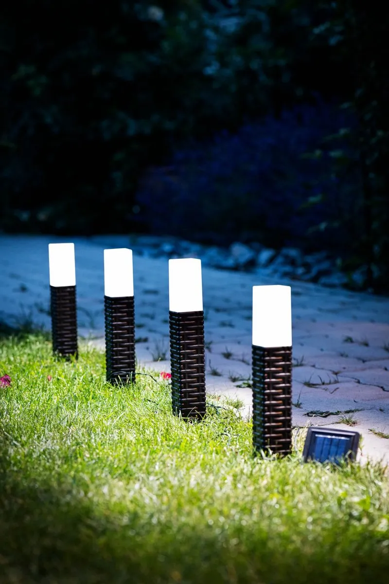 Eglo Zonne Prikspot LED Set - 4 Stuks - Zwart