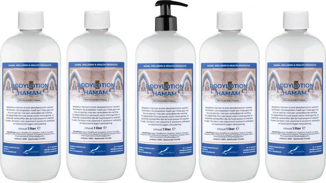 Splashbox Cosmetics Hamam Bodylotion 5L - 5 Stuks