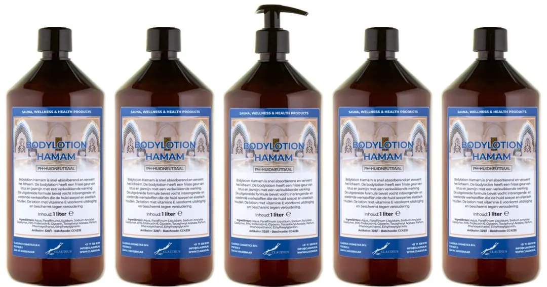 Splashbox Cosmetics Hamam Bodylotion 5L - 5 Stuks