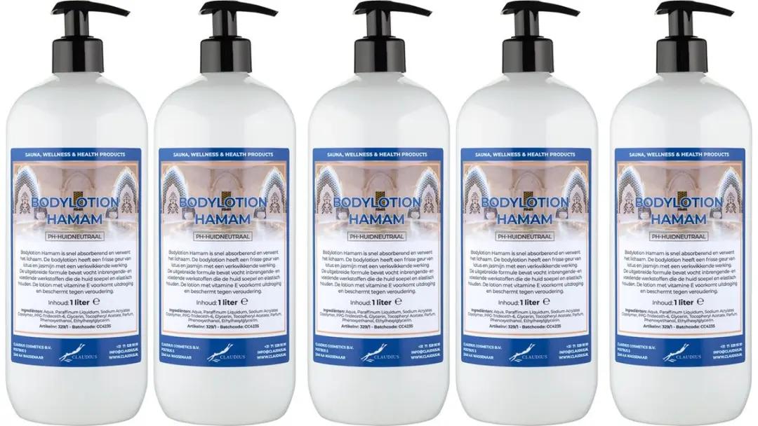Splashbox Cosmetics Hamam Bodylotion 5L - 5 Stuks