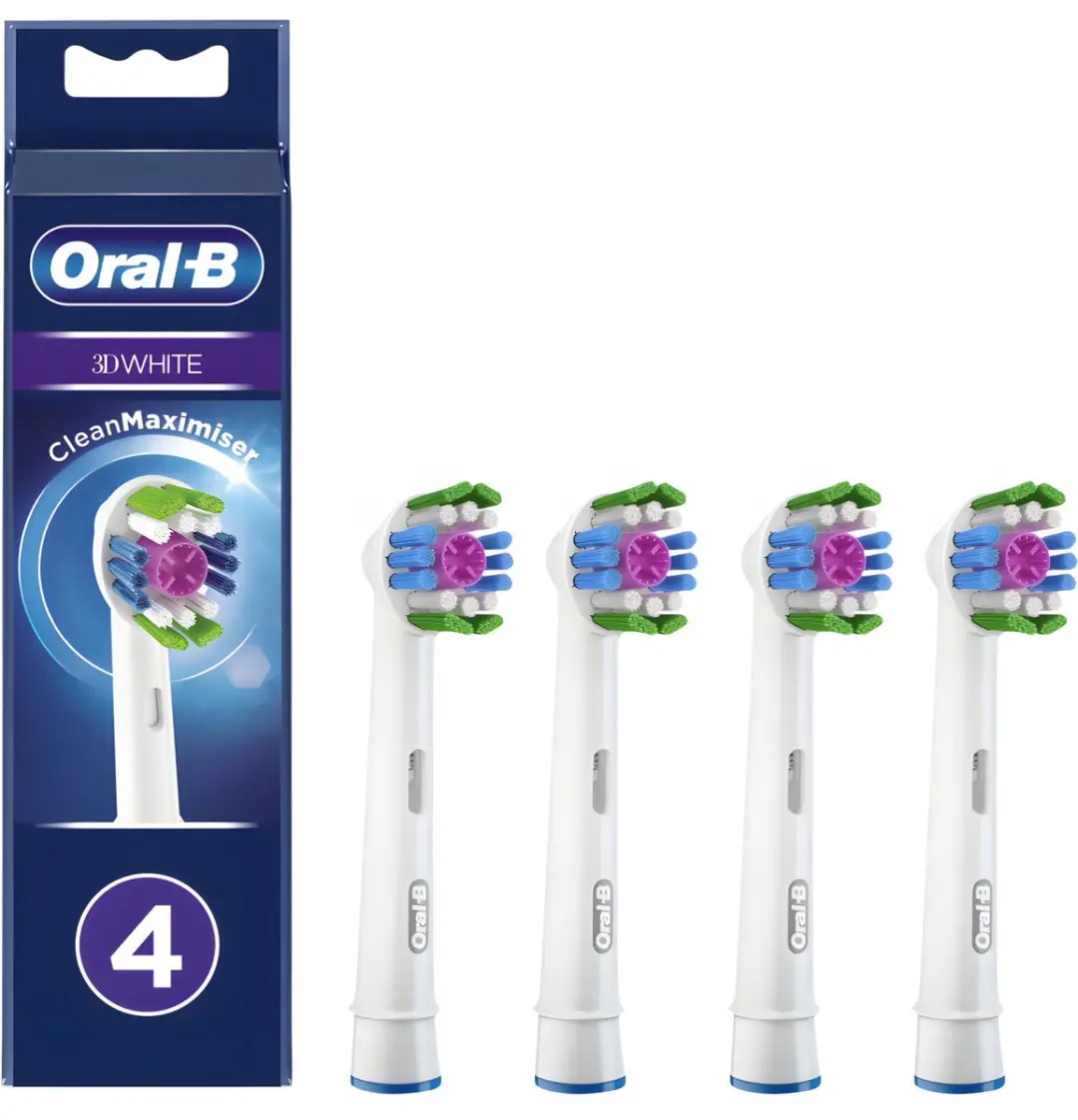 Oral-B 3DWhite EB184 Opzetborstels - 4 Stuks