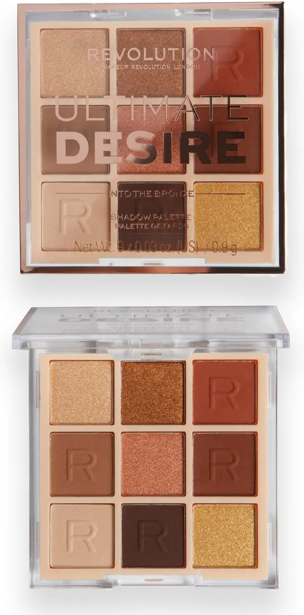 Makeup Revolution Ultimate Desire Oogschaduw Palette Into The Bronze - 9 Kleuren