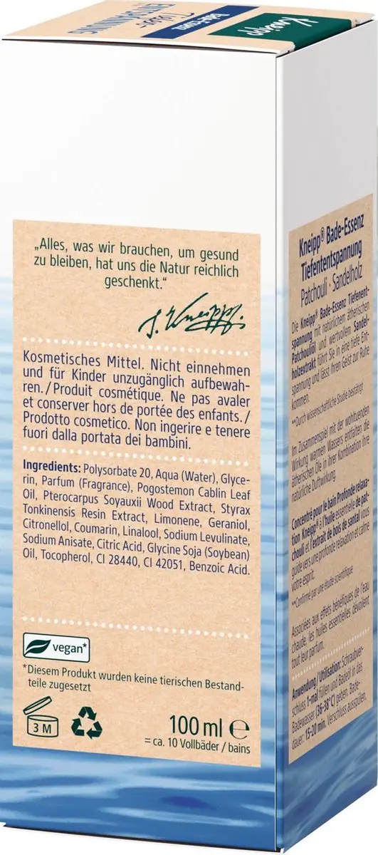 Kneipp Badolie Deep Relaxation 100ml