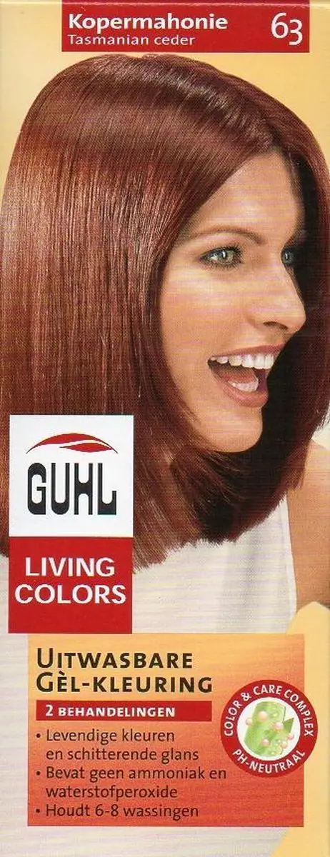 Guhl Living Colors Gel-Kleuring Kopermahonie 100ml