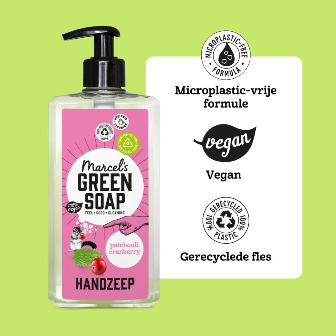 Marcel's Green Soap Handzeep Patchouli & Cranberry 500ml