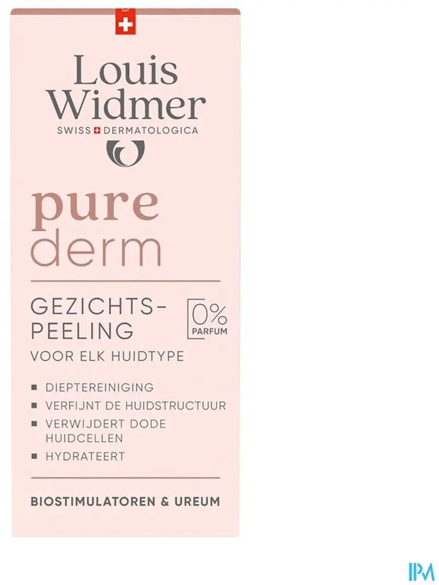 Louis Widmer Purederm Gezichtspeeling Zonder Parfum 50ml