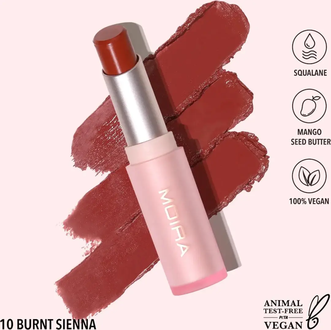 Moira Signature Lipstick 010 Burnt Sienna