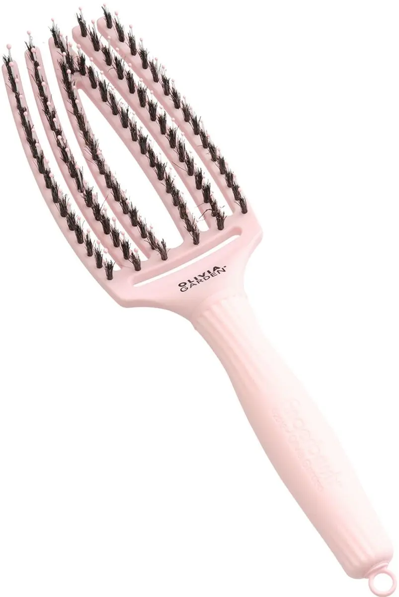 Olivia Garden Pastel Pink Brush & Fingerbrush Blowout Kit