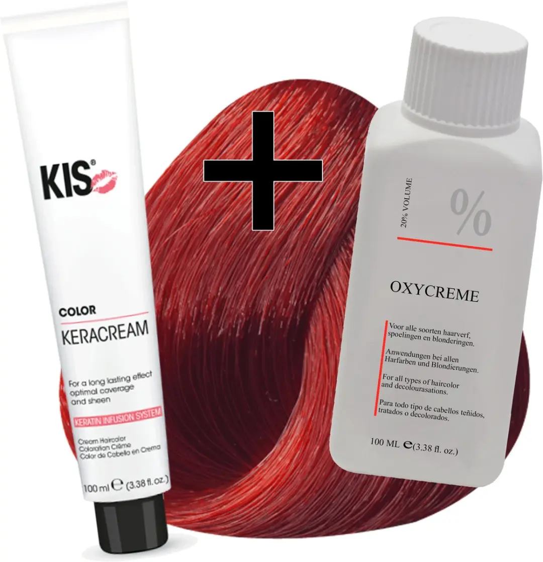 KIS Haarverfset 8R Vlammend rood 100ml