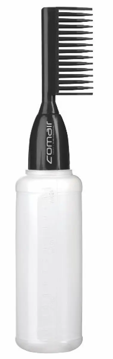 Comair Doseerfles met Kam 150ml - Zwart/Wit