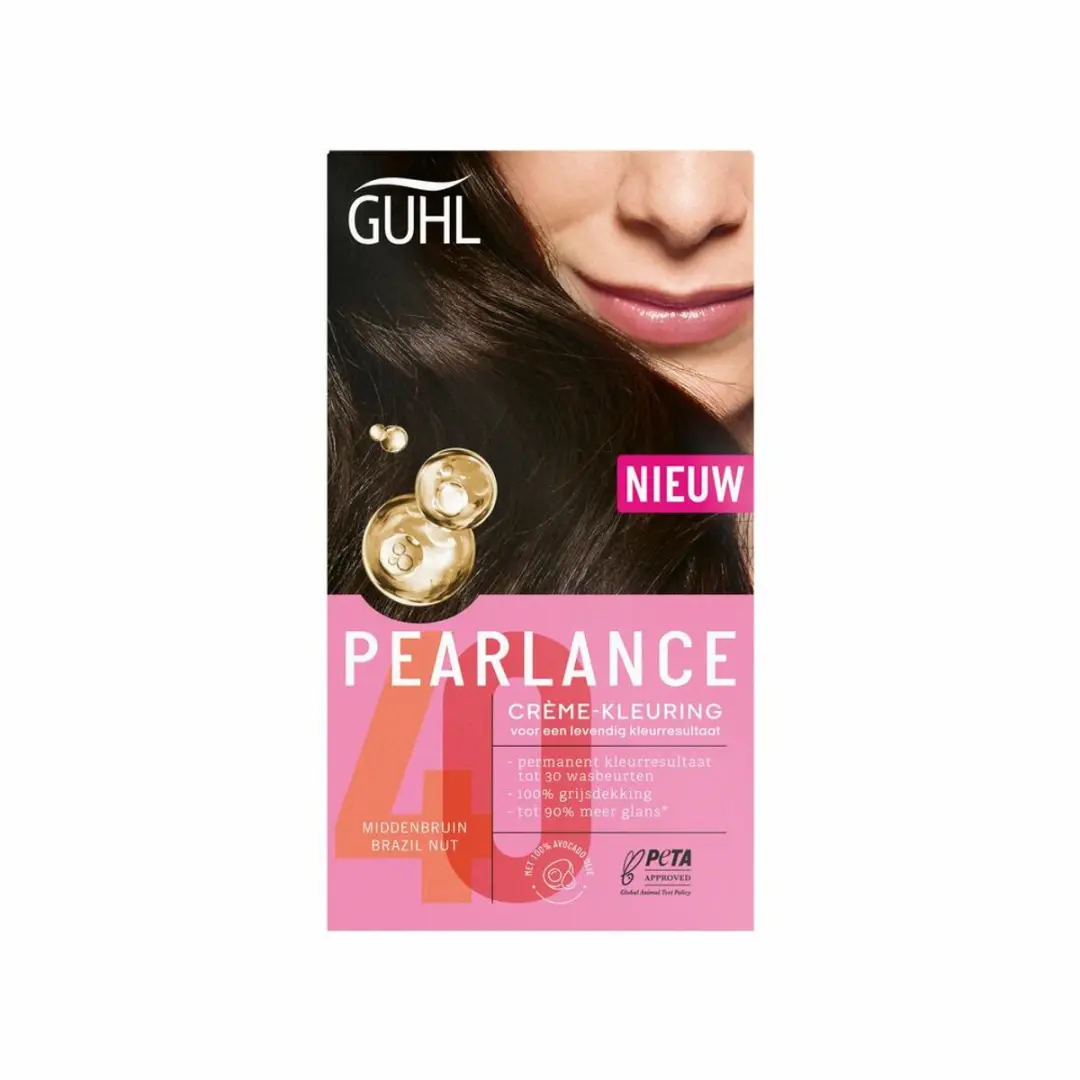 Guhl Pearlance Haarkleuring 40 Middenbruin - 3x117ml