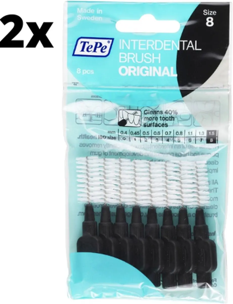TePe Ragers Zwart 1,5mm - 20 Stuks
